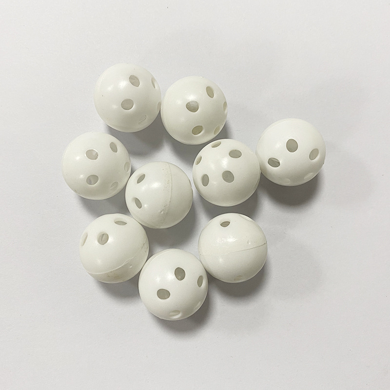 厂家专业生产直销 28mm响球 塑胶玩具配件铃铛 白色五孔铃 可定制