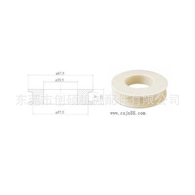 供应氧化铝陶瓷 全陶瓷轮 陶瓷轮生产67.5*15 CR2020
