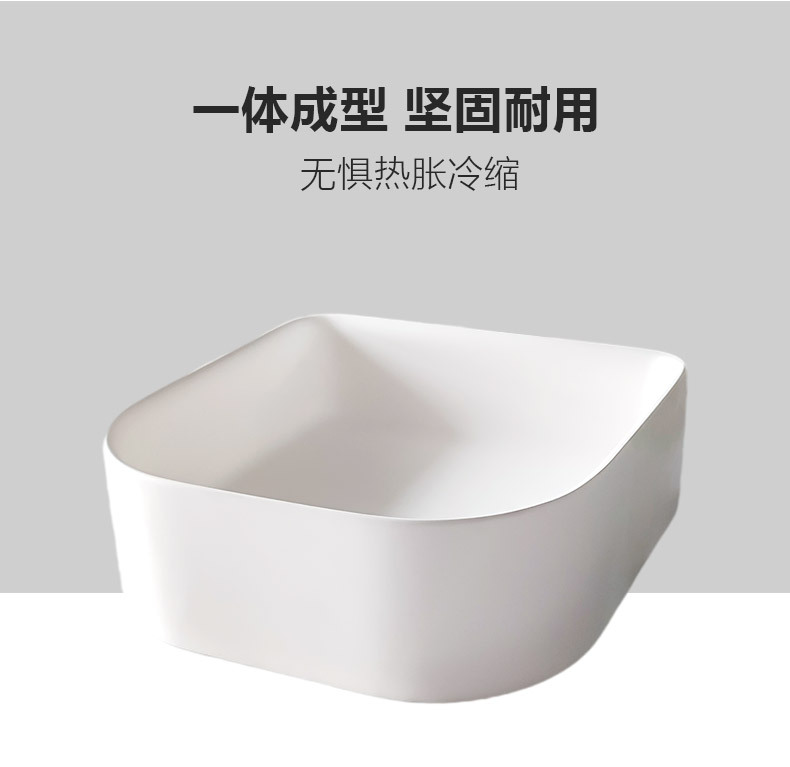 Artificial stone integrated forming washbasin engineering, building materials, home furnishings, kitchens and bathrooms, customized sizes and colors according to needs