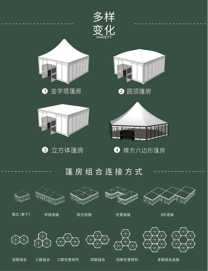 Liri supplies modular tents for exhibitions and conferences, small tents, VIP reception rooms, shops, exhibition halls, rental sales