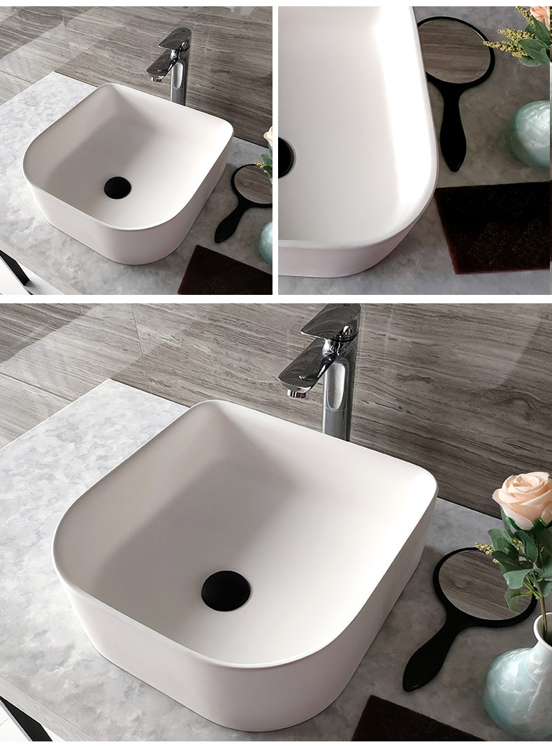 Artificial stone integrated forming washbasin engineering, building materials, home furnishings, kitchens and bathrooms, customized sizes and colors according to needs