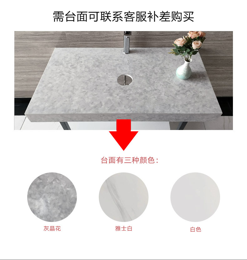 Artificial stone integrated forming washbasin engineering, building materials, home furnishings, kitchens and bathrooms, customized sizes and colors according to needs