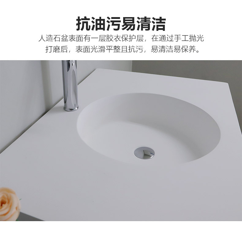 Light luxury tabletop basin, hotel washbasin, artificial stone integrated design and production of various shapes