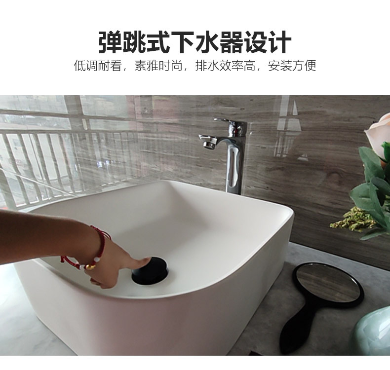 Artificial stone integrated forming washbasin engineering, building materials, home furnishings, kitchens and bathrooms, customized sizes and colors according to needs