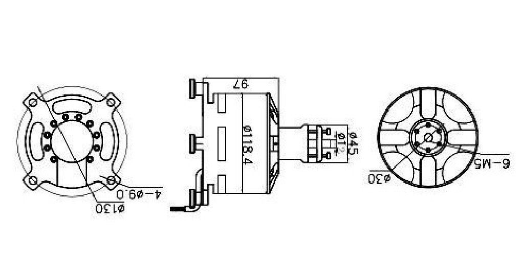 High efficiency unmanned aerial vehicle multi rotor motor 15 kW 12090S power umbrella electric bicycle brushless motor