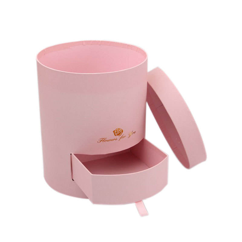 Hugging bucket flower box can be carried with a portable box. The drawer box has a variety of colors and is suitable for customization