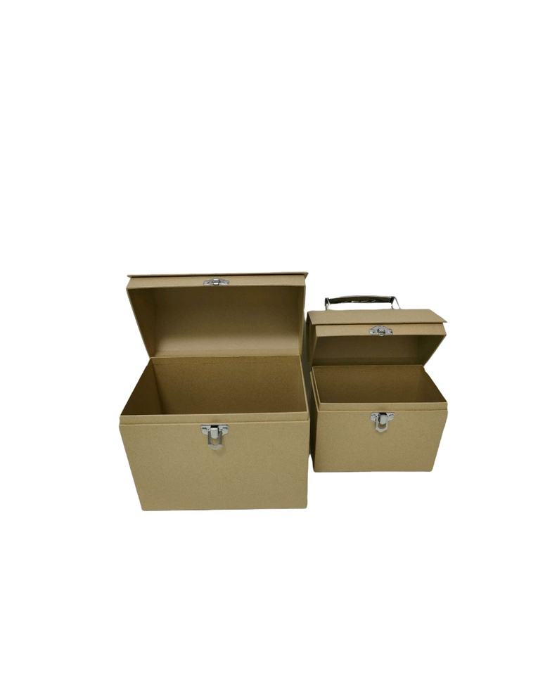 Kraft paper portable box supply type can be customized with flip style small box