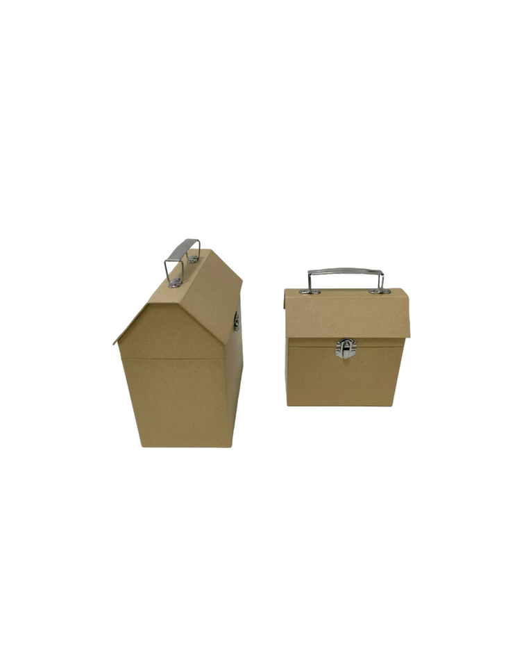 Kraft paper portable box supply type can be customized with flip style small box