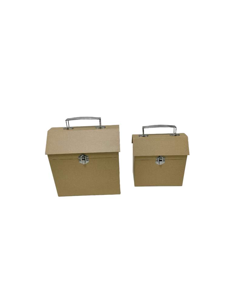 Kraft paper portable box supply type can be customized with flip style small box