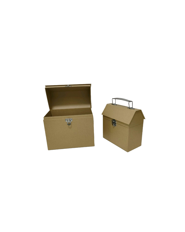 Kraft paper portable box supply type can be customized with flip style small box