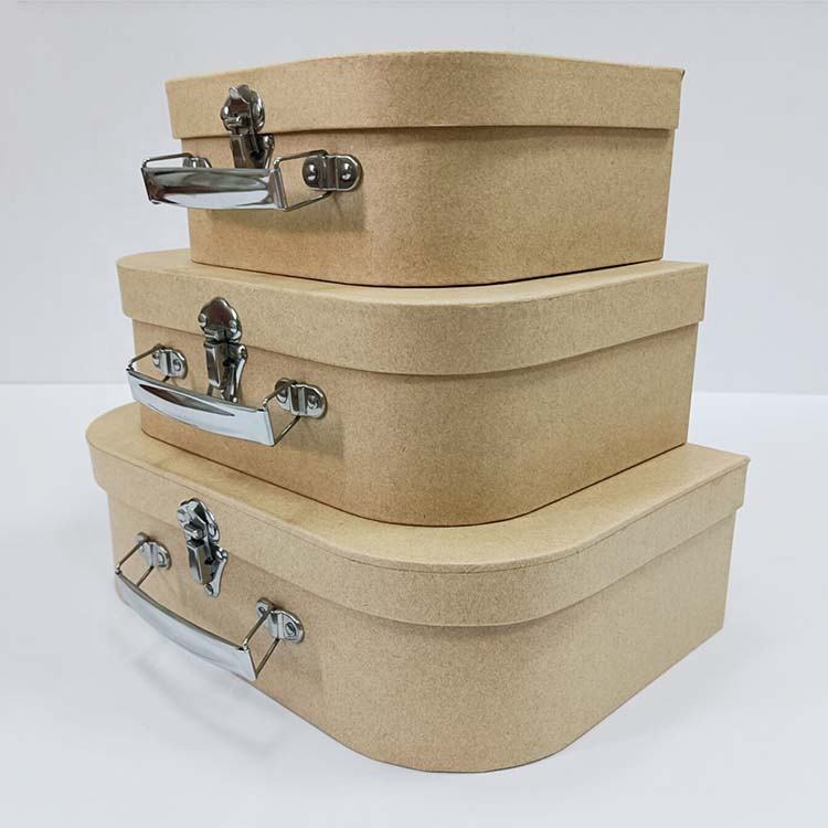 Kraft paper tote box, kraft color gift packaging, irregular styles can be customized and matched