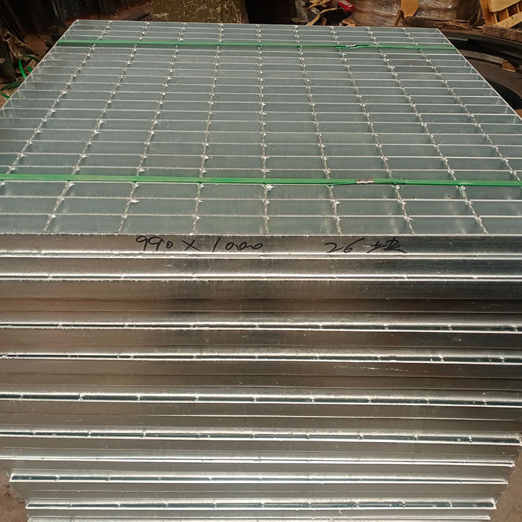 Anti slip steel grating, step toothed steel grating, color hot-dip galvanized material, carbon steel, complete specifications