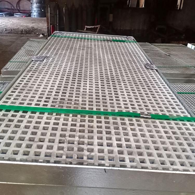 Anti slip steel grating, step toothed steel grating, color hot-dip galvanized material, carbon steel, complete specifications