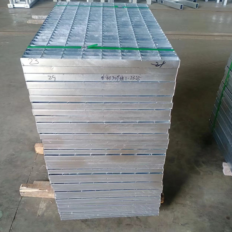 Hot dip galvanized steel grating plate platform load 2000, compressive strength 2000 MPa, hole spacing 30mm