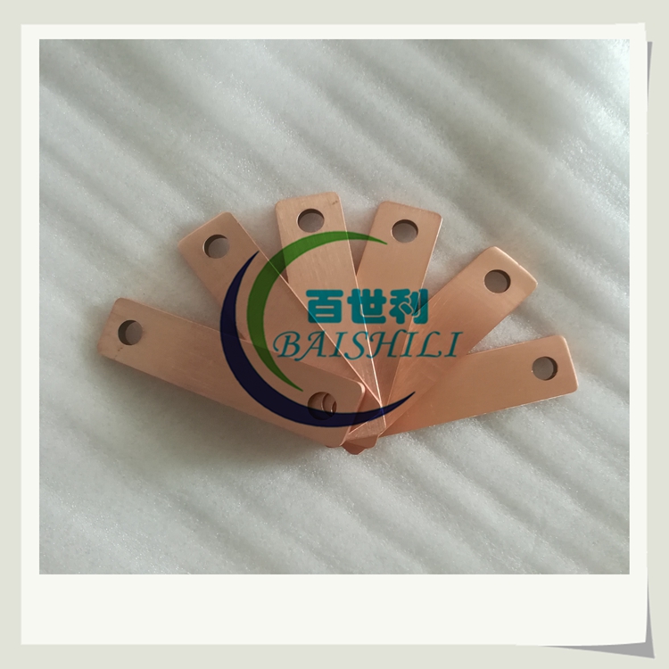 Baishili copper grounding and lightning protection copper busbar copper busbar copper busbar copper busbar for electrical equipment