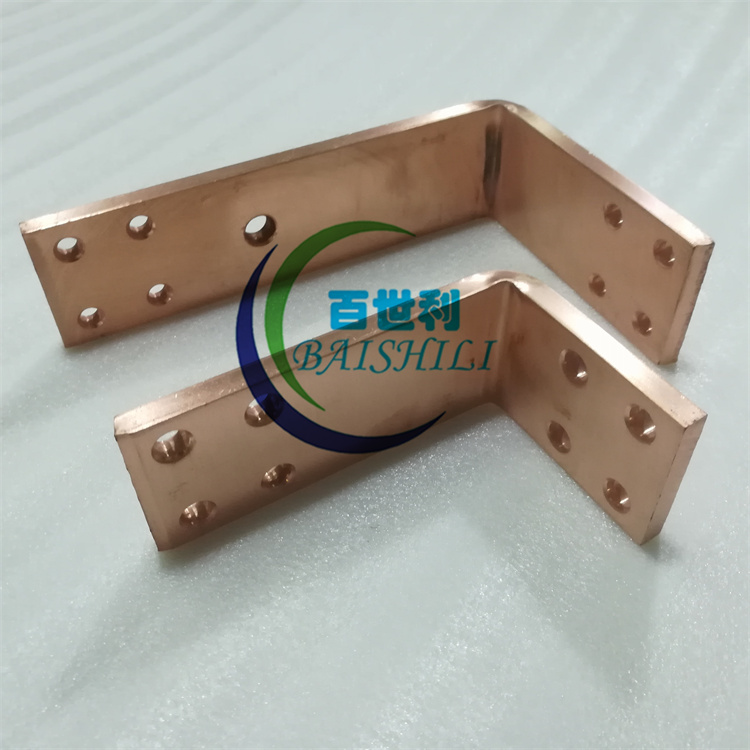 Baishili copper grounding and lightning protection copper busbar copper busbar copper busbar copper busbar for electrical equipment