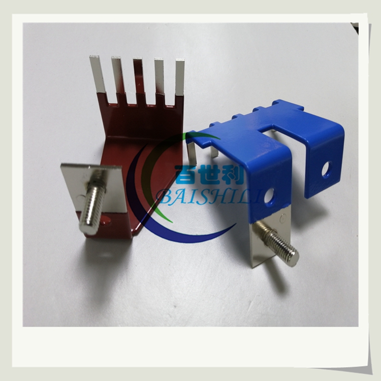 Baishili copper grounding and lightning protection copper busbar copper busbar copper busbar copper busbar for electrical equipment